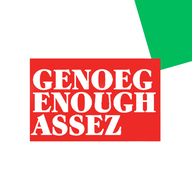 Banner Genoeg Enough Assez